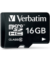 Karty pamięci Verbatim  44082 (16GB; Class 10; + adapter) - nr 33