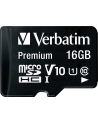 Karty pamięci Verbatim  44082 (16GB; Class 10; + adapter) - nr 38