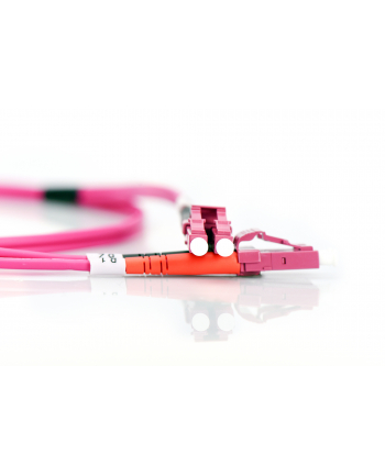 Kable sieciowe DIGITUS DK-2533-02-4 (LC - LC; 2m; kolor różowy)