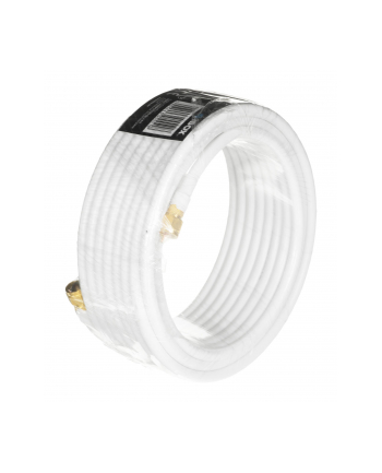Kabel IBOX IKK10EX (10m; Wtyk typu F x Wtyk typu F ; kolor biały)
