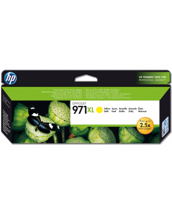 hewlett-packard Tusz HP CN628AE (oryginał HP 971Xl  HP971XL; 83 ml; żółty)