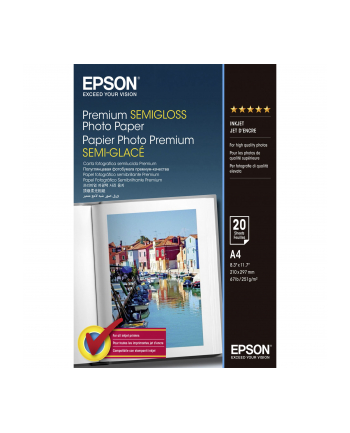 Papier Epson A4 Premium Semigloss Photo - 20 ark.