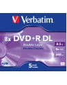 Płytki DVD+R VERBATIM 43541 8.5GB 8X DOUBLE LAYER BOX 5 SZT - nr 2