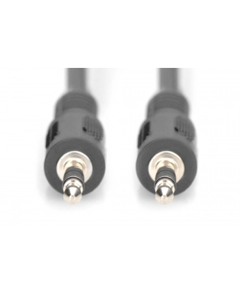 Kabel DIGITUS  AK-510100-025-S (Mini Jack M - Mini Jack M; 2 5m; kolor czarny)