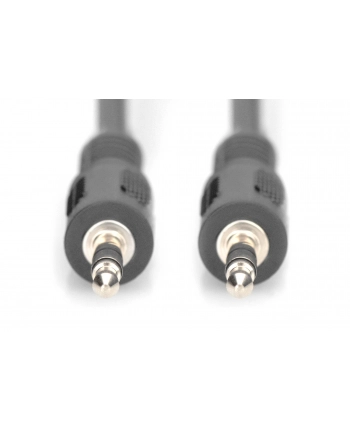 Kabel DIGITUS  AK-510100-025-S (Mini Jack M - Mini Jack M; 2 5m; kolor czarny)