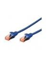 Kable sieciowe DIGITUS DK-1644-010/B (RJ45 - RJ45; 1m; S/FTP; kat. 6; kolor niebieski) - nr 3