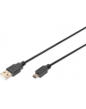 Kabel DIGITUS  AK-300130-030-S (Mini USB M - USB 2.0 M; 3m; kolor czarny) - nr 7