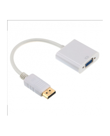 Adapter GEMBIRD A-DPM-VGAF-02-W (DisplayPort M - D-Sub (VGA) F; 0 15m; kolor biały)