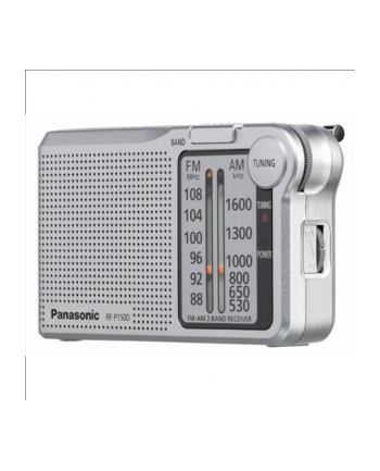 Radio kieszonkowe kompaktowe Panasonic  RF-P150DEG-S (kolor srebrny)