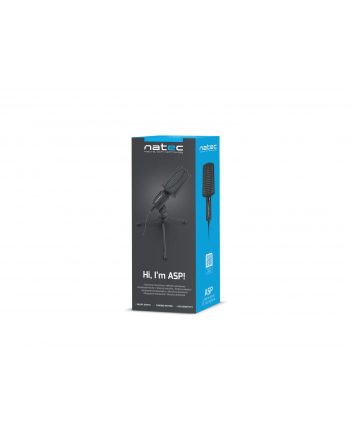 Mikrofon NATEC ASP NMI-1236 (kolor czarny)
