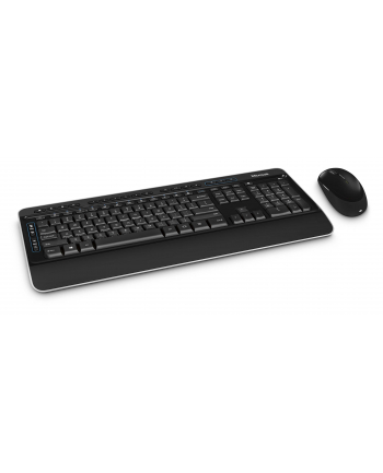 Zestaw klawiatura   mysz Microsoft Desktop 3050 PP3-00008 (membranowa; USB 2.0; (UKŁAD NIEMIECKI !); kolor czarny; BlueTrack; 1000 DPI)
