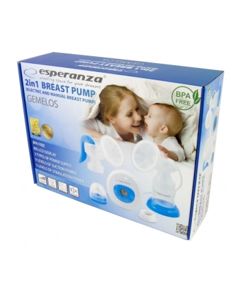 Laktatory elektryczny/ręczny Esperanza GEMELOS ECM003B (150 ml)