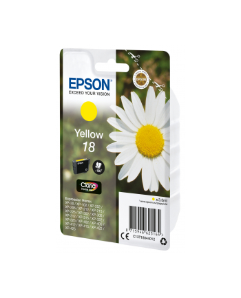 Tusz Epson C13T18044012 (oryginał 18; 3.3 ml; żółty) nr 2
