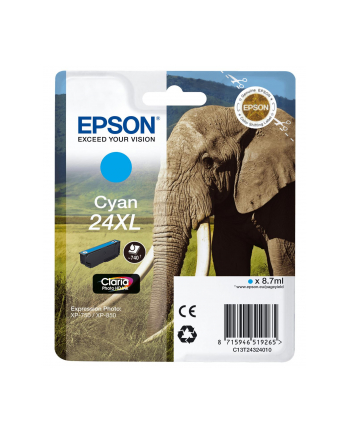 Tusz Epson C13T24324012 (oryginał 24XL; 8 7 ml; niebieski)