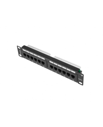 Patch panel Lanberg PPU6-9012-B (1U; 10 ; kat. 6; UTP; 12xRJ-45) nr 1