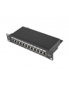 Patch panel Lanberg PPF6-9012-B (1U; 10 ; kat. 6; FTP; 12xRJ-45) - nr 1