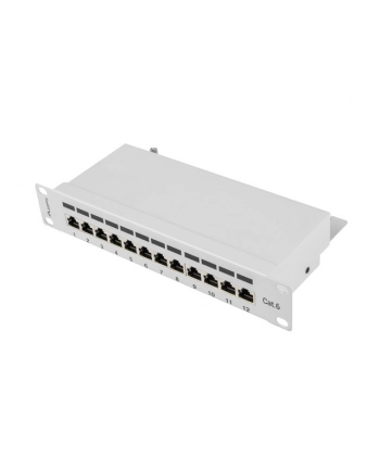 Patch panel Lanberg PPF6-9012-S (1U; 10 ; kat. 6; FTP; 12xRJ-45) nr 1