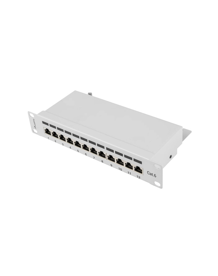 Patch panel Lanberg PPF6-9012-S (1U; 10 ; kat. 6; FTP; 12xRJ-45) główny