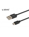 Kabel SAVIO CL-129 (USB 2.0 typu C - USB 2.0 typu A ; 2m; kolor czarny) - nr 14