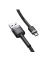 Kabel Baseus cafule CAMKLF-BG1 (USB M - Micro USB M; 1m; Szaro-czarny) - nr 12