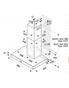 Okap kominowy Whirlpool AKR 558/3 IX (433 m3/h; 598mm; kolor inox) - nr 3