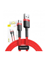 Kabel Baseus cafule CAMKLF-B09 (USB M - Micro USB M; 1m; kolor czerwony) - nr 11