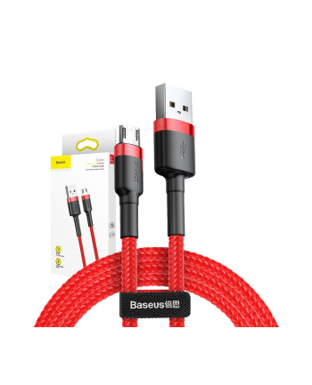 Kabel Baseus cafule CAMKLF-B09 (USB M - Micro USB M; 1m; kolor czerwony)
