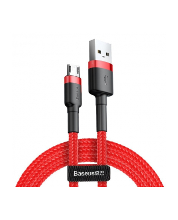 Kabel Baseus cafule CAMKLF-B09 (USB M - Micro USB M; 1m; kolor czerwony)