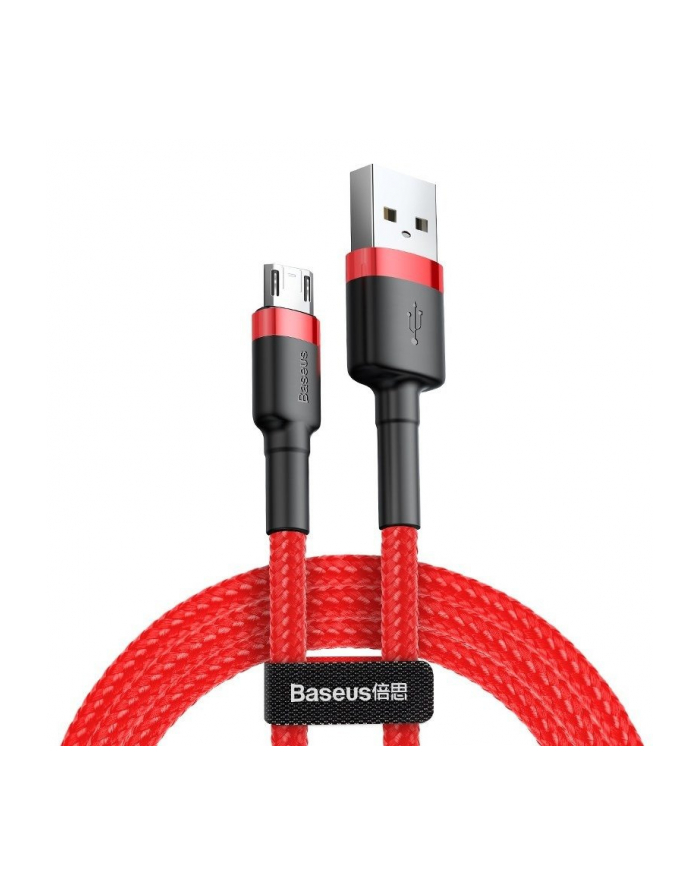 Kabel Baseus cafule CAMKLF-B09 (USB M - Micro USB M; 1m; kolor czerwony) główny