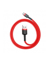 Kabel Baseus cafule CAMKLF-B09 (USB M - Micro USB M; 1m; kolor czerwony) - nr 7