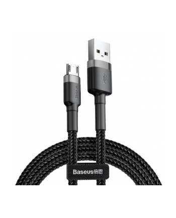 Kabel Baseus cafule CAMKLF-BG1 (USB M - Micro USB M; 1m; Szaro-czarny)