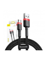 Kabel Baseus cafule CAMKLF-C91 (USB M - Micro USB M; 2m; kolor czarno-czerwony) - nr 16