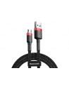 Kabel Baseus cafule CAMKLF-C91 (USB M - Micro USB M; 2m; kolor czarno-czerwony) - nr 17