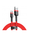 Kabel Baseus Cafule CATKLF-A09 (USB 2.0 - USB typu C ; 0 50m; kolor czerwony) - nr 11