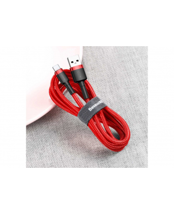 Kabel Baseus Cafule CATKLF-A09 (USB 2.0 - USB typu C ; 0 50m; kolor czerwony)