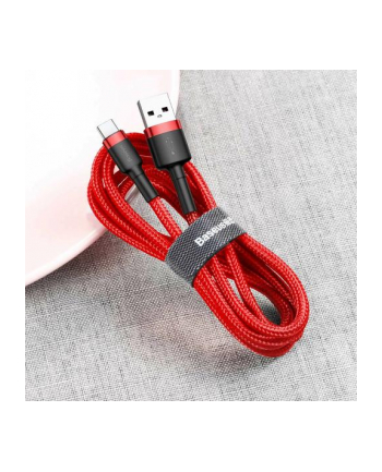 Kabel Baseus Cafule CATKLF-B91 (USB 2.0 - USB typu C ; 1m; kolor czarno-czerwony) nr 1