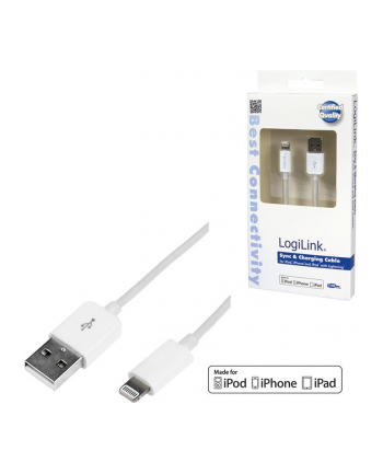 Kabel LogiLink UA0199 (USB - Lightning ; 1m; kolor biały) nr 2
