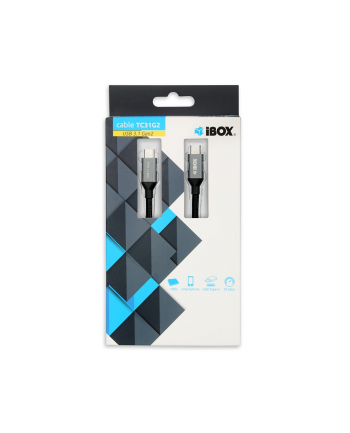 Kabel IBOX IKUMTC31G2 (USB - USB 3.0 Typu C ; 1m; kolor czarny)