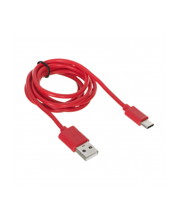 Kabel IBOX IKUMTCR (USB 2.0 typu A - USB typu C ; 1m; kolor czerwony)