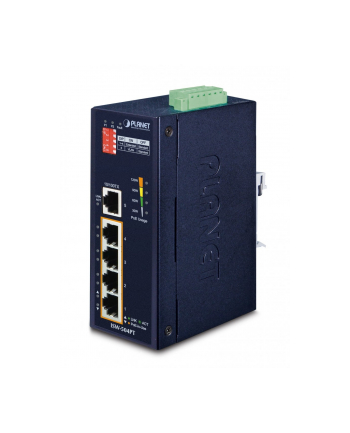 PLANET SWITCH ISW-504PT 5-PORT POE DIN RAIL PRZEMYSŁOWY (100MB/S) nr 1