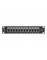 Patch panel Lanberg PPF6-9012-B (1U; 10 ; kat. 6; FTP; 12xRJ-45) - nr 12