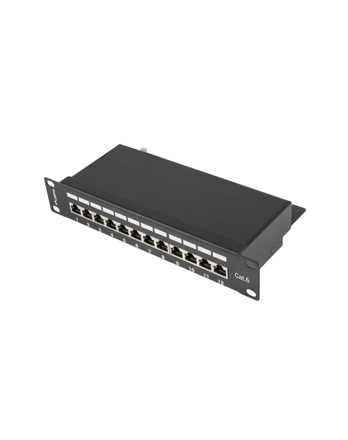 Patch panel Lanberg PPF6-9012-B (1U; 10 ; kat. 6; FTP; 12xRJ-45) główny