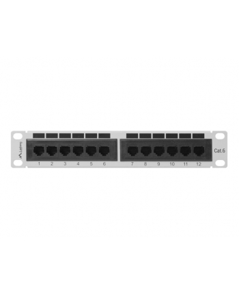 Patch panel Lanberg PPU6-9012-S (1U; 10 ; kat. 6; UTP; 12xRJ-45)