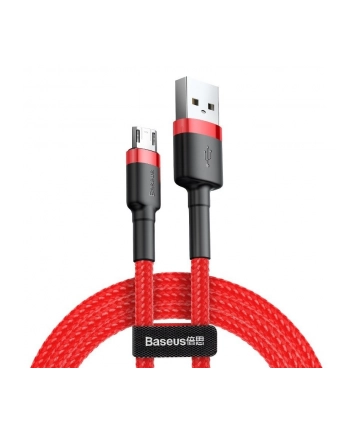 Kabel Baseus cafule CAMKLF-C09 (USB M - Micro USB M; 2m; kolor czerwony)