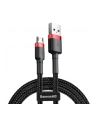 Kabel Baseus cafule CAMKLF-C91 (USB M - Micro USB M; 2m; kolor czarno-czerwony) - nr 10