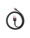 Kabel Baseus cafule CAMKLF-C91 (USB M - Micro USB M; 2m; kolor czarno-czerwony) - nr 12