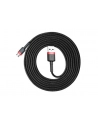 Kabel Baseus cafule CAMKLF-C91 (USB M - Micro USB M; 2m; kolor czarno-czerwony) - nr 23