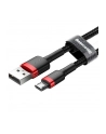 Kabel Baseus cafule CAMKLF-C91 (USB M - Micro USB M; 2m; kolor czarno-czerwony) - nr 7