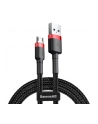 Kabel Baseus cafule CAMKLF-C91 (USB M - Micro USB M; 2m; kolor czarno-czerwony) - nr 8