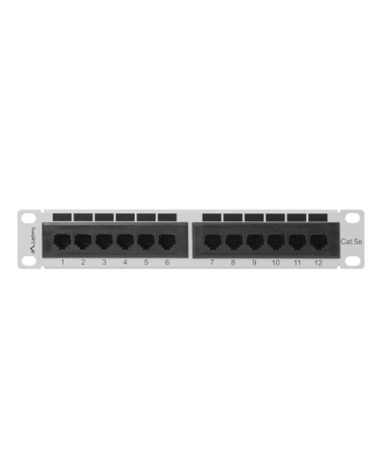 Patch panel Lanberg PPU5-9012-S (1U; 10 ; kat. 5e; UTP; 12xRJ-45) nr 1